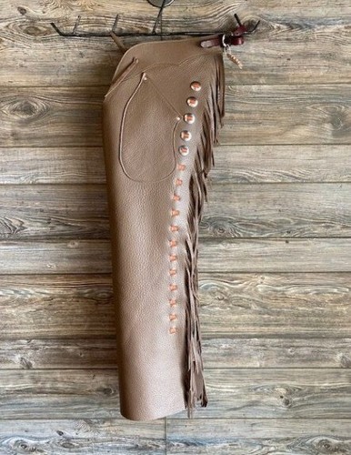 Leggings uomo western pelle