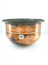 Contenitore in rame per preparare cibi in cucina e conservare alimenti stagnato 