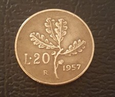 rare 20 lire 1957 - gambo