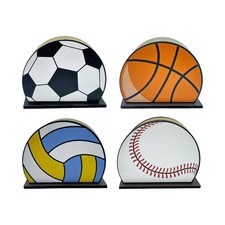 4 porta tovaglioli in legno a
