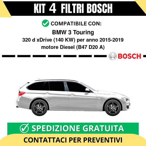 Kit bosch filtri tagliando - 4,
