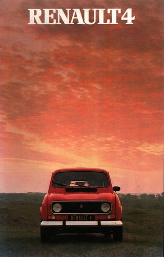 Brochure renault 9 - r4, circa