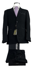 ABITO UOMO NERO FRESCO LANA