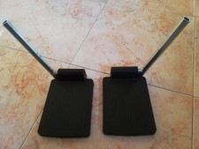 COPPIA PEDANE POGGIAPIEDI PER SEDIA A ROTELLE CARROZZINA