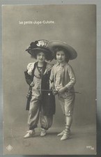 antica cartolina di bimbe bambine bimba  spedita con francobollo da 5 cent di li