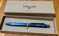 Penna a sfera BREITLING novità Faber-Castell blu alluminio tipo knock con scatola