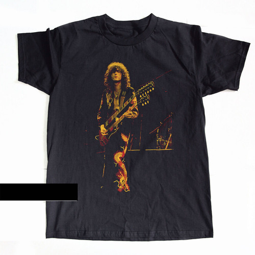Shirt jimmy page nera - nera, unisex