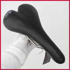 NOS SELLE ITALIA NERO FLUIDO SELLA VINTAGE BICI CORSA STRADA BICICLETTA VECCHIA