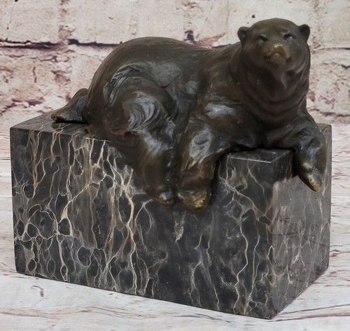 Art deco caldo scultura orso - deco,