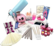 Kit Ricostruzione Unghie Gel Nail Art Semipermanente Gel Color UV Lampada Nails