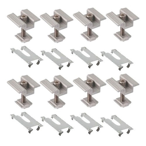 Kit 8pz staffa solare lega - 8pz,