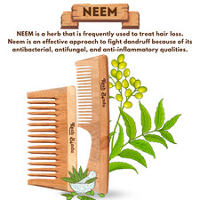 Neem Wooden Comb Wide Teeth