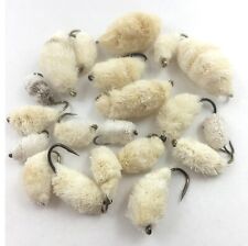 Fly Fishing BARBLESS PANE MOSCA confezione da 12 misti taglia 8-12 per carpa trota #45