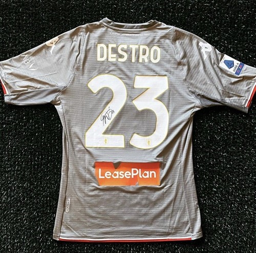 Destro genoa match worn shirt - genoa,