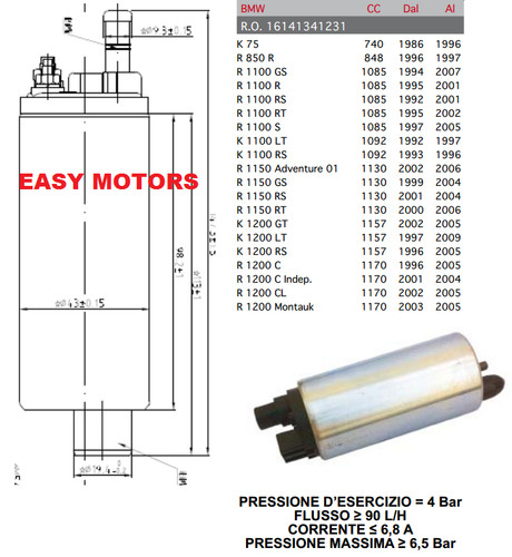 Pompa benzina carburante bmw - carburante, k
