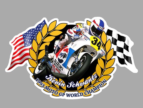Sticker kevin schwantz - kevin, #34