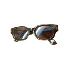 Occhiali da Sole Rettangolari Cutler and Gross  Nero E Oro MOSCOT 