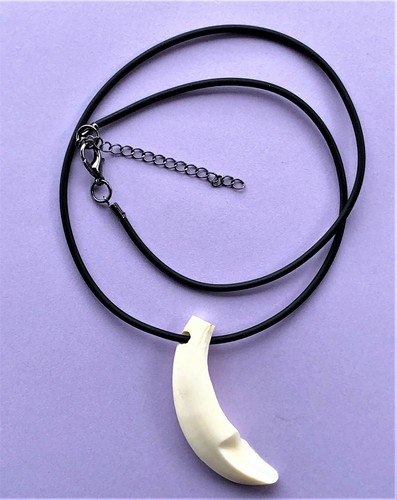 Collana con dente cinghiale - collana,