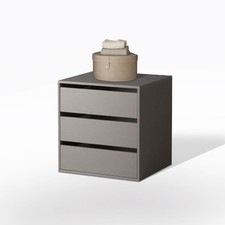 CASSETTIERA INTERNA PER ARMADIO 3 CASSETTI CM 58 GRIGIA