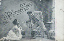 cq468 cartolina musica opera lirica atto boheme puccini tosca verdi