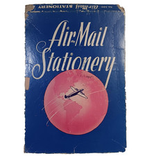 Coperchio scatola cancelleria posta aerea USA originale seconda guerra mondiale