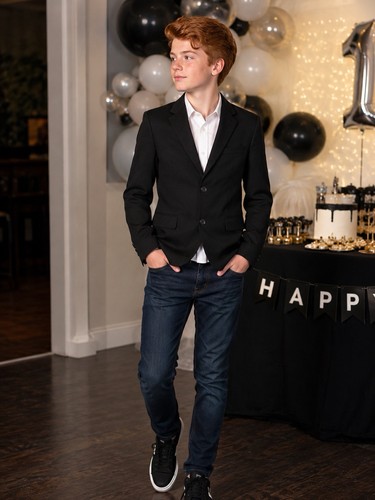 Blazer abito nero ragazzo - , zara