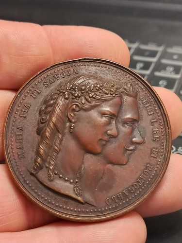 Medaglia 1857 nozze maria - medaglia,