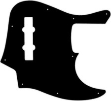 Battipenna personalizzato WD per Fender American Elite Jazz Bass #03 nero/bianco/nero