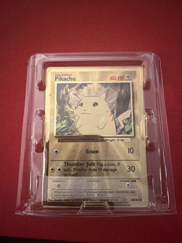Carta pokemon metallo dorato - pokemon,