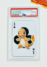 Pokemon PSA 10 Charmander Red Ace Of Clubs 10th Anniversary Poker 2006 Japanese