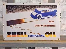 Insegna smaltata SHELL 15x9,8"