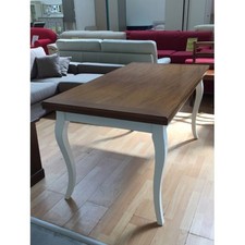 TAVOLO LEGNO BICOLORE ANTICATO