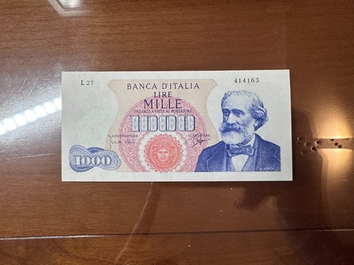 Banconota lire 1000 verdi - verdi, i