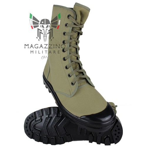 Stivali commando tela canapa - tela, e