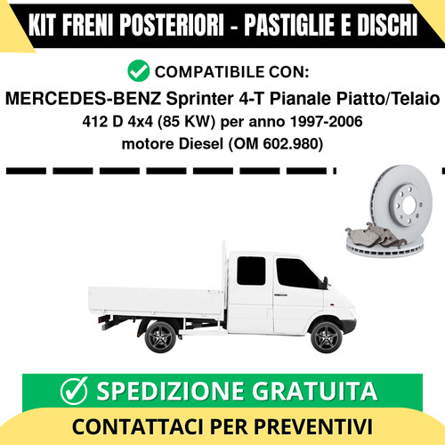 Kit freni posteriori per - posteriori,