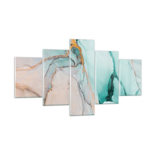 Quadro vetro 125x70cm marmo - su,
