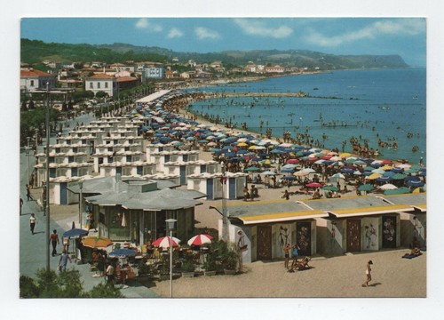 Cartolina fano spiaggia - fano,