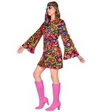 COSTUME HIPPIE GIRL TAGLIA XL
