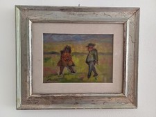 Mino Maccari - Olio su Tavoletta - L'Adescatrice - 25x35