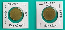 Rara Moneta 50 Centesimi di Euro ANNO 1999 "BEATRIX KONINGIN DER NEDERLANDEN" 