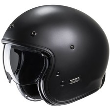 Casco jet solido HJC V31 nero opaco casco moto casco visiera solare