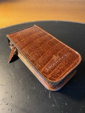 Lucien Rochat custodia per due orologi in pelle coccodrillo Vintage