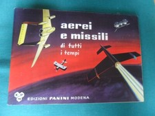 ED.  PANINI ALBUM AEREI E MISSILI   COMPLETO DA   EDICOLA   ORIGINALE 1965  !!