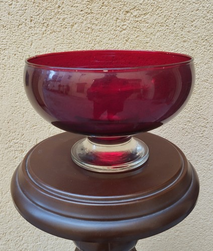 Coppa vetro rosso - coppa,