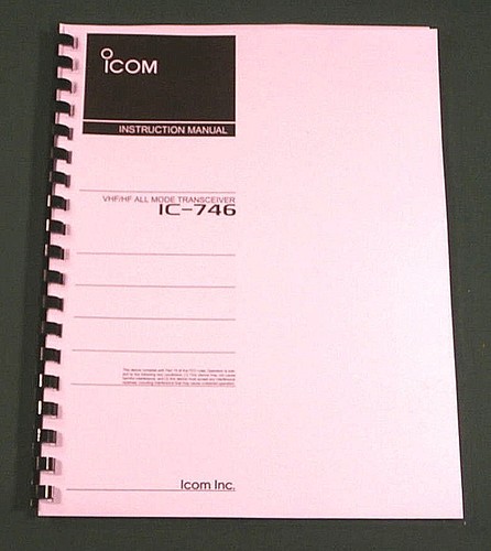 Icom 746 manuale di - ic-746,
