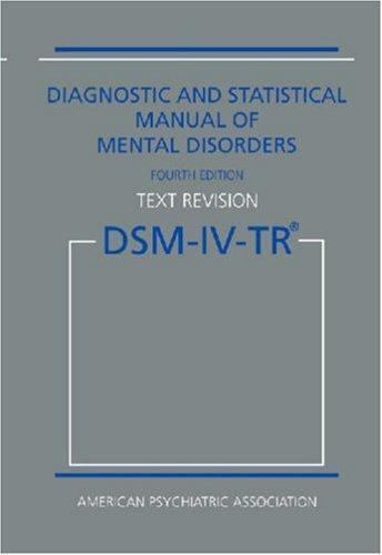 Diagnostic statistical manual