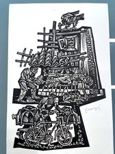 TRANQUILLO MARANGONI, INCISIONE 1980 FIRMATA