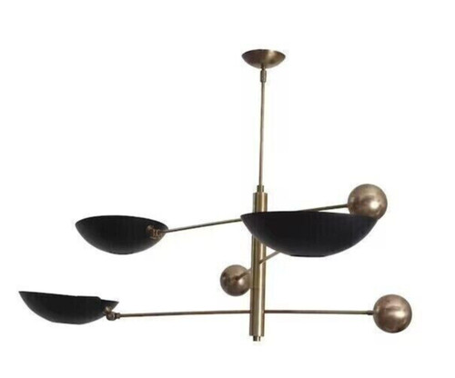Lampadario sputnik ottone - sputnik,
