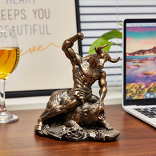 Statua scultura toro e orso