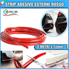 Profilo adesivo rosso paraurti - profilo,